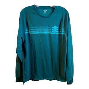 Old navy dri-fit Y2K retro light blue long sleeve shirt men’s size M